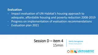 Impact Evaluation of UN-Habitat's Housing Approach 2008-2019