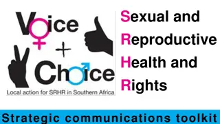 Sexual and Reproductive Health and Rights Strategic Communications Toolkit Overview