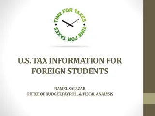 U.S. Tax Information for Foreign Students