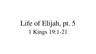 Elijah's Journey of Faith and Renewal in 1 Kings 19