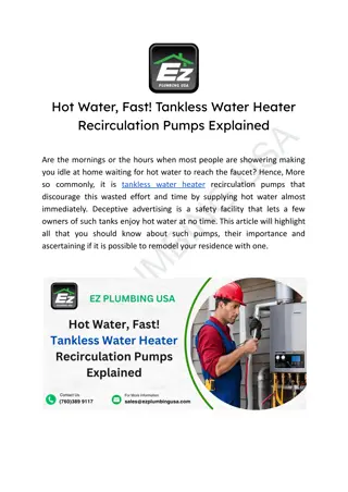 Hot Water, Fast Tankless Water Heater Recirculation Pumps Explained