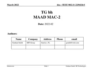 IEEE 802.11-22/0424r1 - MAAD MAC Protocol Overview