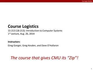 Carnegie Mellon Course Logistics: Introduction to Computer Systems