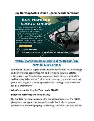 Buy Hardtop S2000 Online - genuineautopartz.com