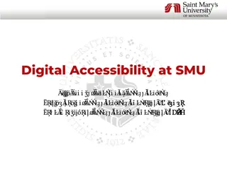 Understanding Digital Accessibility at SMU