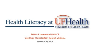 Implementation of Routine Health Literacy Assessment in Academic Medical Center