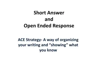 Effective Writing with the ACE Strategy