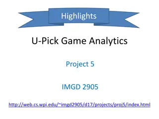 Game Analytics Project Highlights and Insights