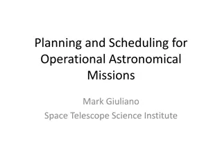 Astronomical Planning and Scheduling for Scientific Missions