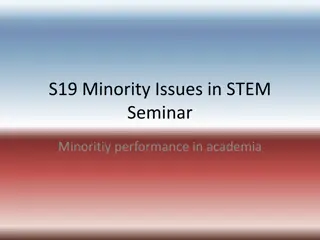 Minority Representation and Issues in STEM Education