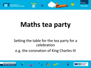 Fun with Tea Party Mathematics