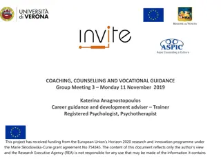 Career Development Group Meeting for Vocational Guidance and Counselling