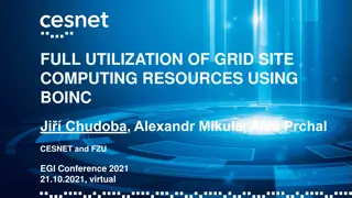 Enhancing Grid Site Computing Resources through BOINC Implementation