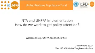 UNFPA and NTA Collaboration in Asia-Pacific: Achievements and Future Plans