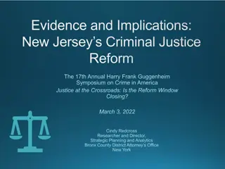 Impact of Criminal Justice Reform in New Jersey