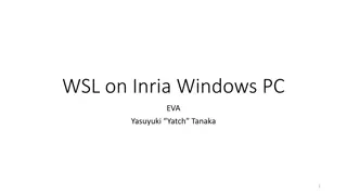 Troubleshooting WSL Issues on Inria Windows PC