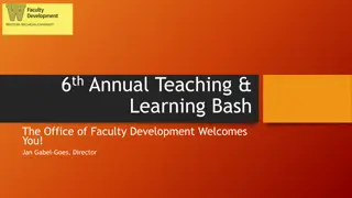 6th Annual Teaching & Learning Bash: Enhancing Educational Environments