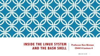 Exploring Linux System and Bash Shell Functionality at Cornell CS4414