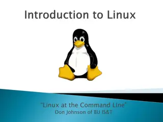 Introduction to Linux at the Command Line with Don Johnson