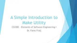 Make Utility and Makefile in Software Engineering