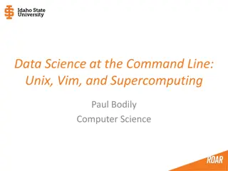 Data Science at the Command Line with UNIX and Vim