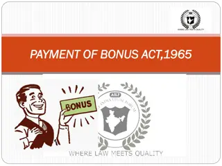 Overview of Payment of Bonus Act, 1965 in India