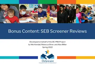 SEB Screener Reviews for Delaware Educators