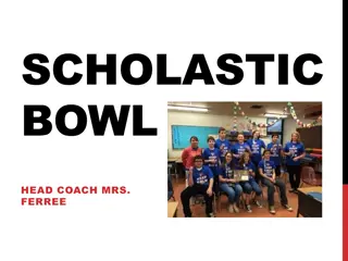 Scholastic Bowl Information and Schedule for Students