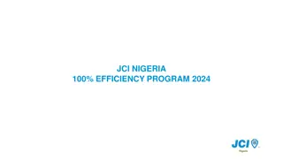 JCI Nigeria 100% Efficiency Program 2024