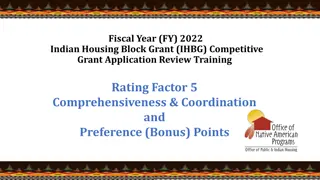 IHBG Competitive Grant Application Review Training FY 2022