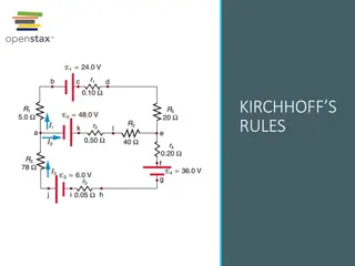 Kirchhoff's Rules for Circuit Analysis