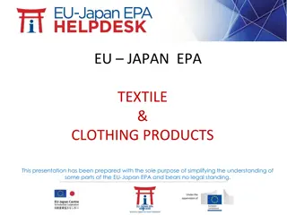 EU-Japan EPA for Textile & Clothing Products