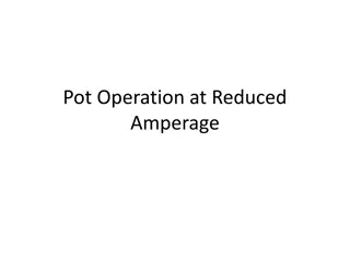 Analysis of Pot Operation at Reduced Amperage and New Scenarios