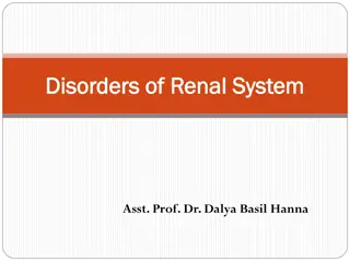 Diabetic Glomerulosclerosis in Renal Disorders