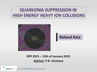 Quarkonia Suppression in High Energy Heavy Ion Collisions by Roland Katz