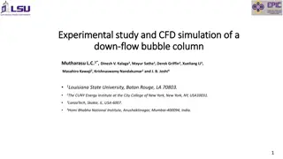 Experimental Study and CFD Simulation of a Down-flow Bubble Column