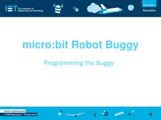 Programming the micro:bit Robot Buggy for Maze Navigation