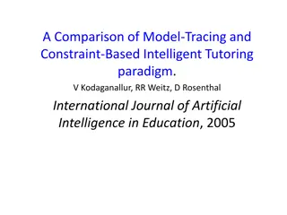 Comparison of Model-Tracing and Constraint-Based Intelligent Tutoring Paradigm