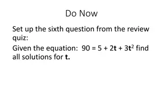 Physics Quiz Review and Problem Solving