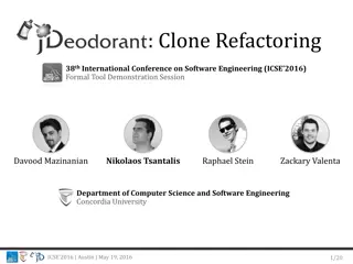 Enhancing Clone Refactoring Tools for Software Engineering