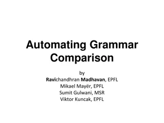 Automating Grammar Comparison: Insights and Findings