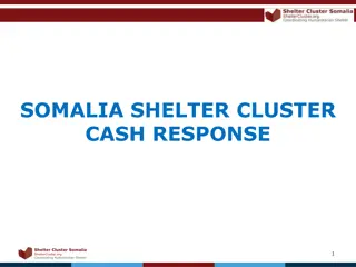 Somalia Shelter Cluster Cash Response Overview