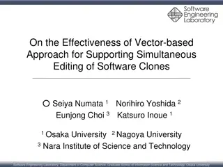 Vector-Based Approach for Simultaneous Editing of Software Clones