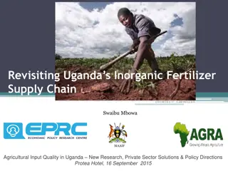 Analysis of Inorganic Fertilizer Supply Chain in Uganda