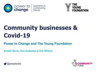 Impact of Covid-19 on Community Businesses and Responses