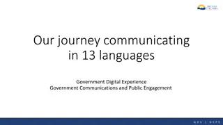 Multilingual Government Digital Communication Project for COVID-19 Response