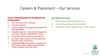 Comprehensive Career Services and Opportunities at HKU CEDARS