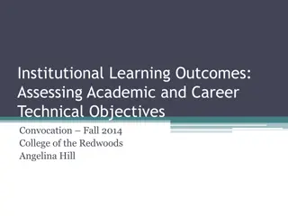 Assessing Institutional Learning Outcomes at College of the Redwoods