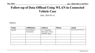 Enhancing Data Offload Using WLAN for Connected Vehicles