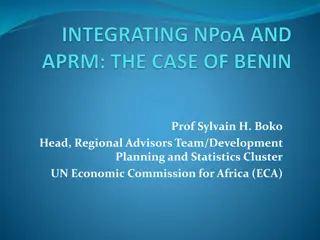 The African Peer Review Mechanism (APRM) and Benin's Progression